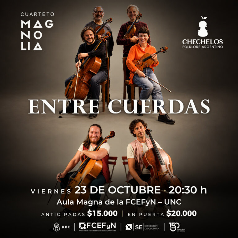 Flyer del show: Entre Cuerdas